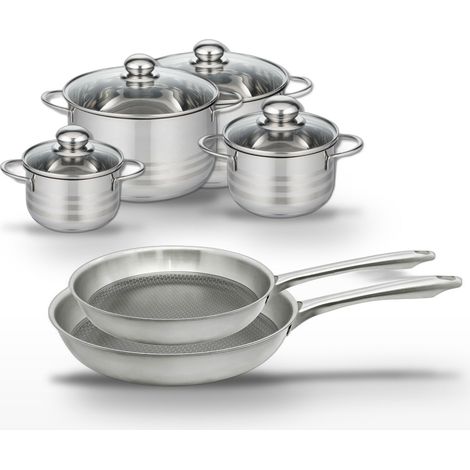Lot de 2 poêles 24/28 cm et 4 faitouts 14/16/20/24 cm Elo Relief Passion (1/5)