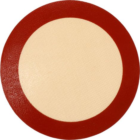 Amosfun Tapis de Cuisson Rond en Silicone Réutilisable 20 Cm pour Friteuse à Air Circulation D'air Optimale, Cuisine Fêtes'Rouge'20.00X20.00X0.10CM