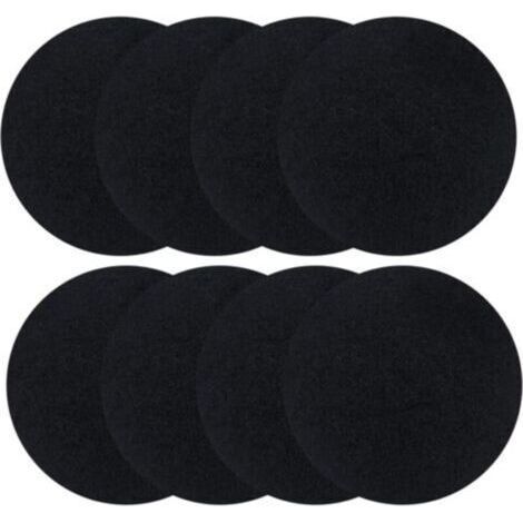 8 Pieces Round Compost Filters, Activated Carbon Filters Anti-Odor Filter for Round Compost Bins, Suitable for Bins Up to 17cm (1/5)