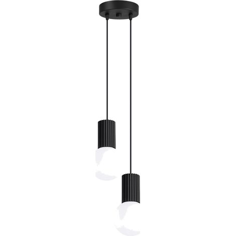Lampade a sospensione Halo nero 15x120x15cm Sollux (1/5)