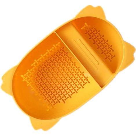 (22x13cm)Panier Égouttoir Évier Forme de Selle Panier de Rangement Multifonctionnel pour Cuisine Égouttage Pratique des Fruits et Légumes et Facile (1/4)