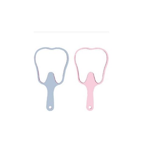 Miroir cosmétique portatif en plastique pour la dentisterie, portable et multicolore. (1/5)