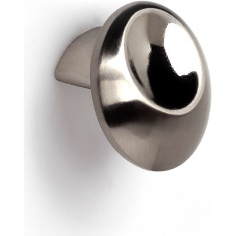 Bouton de meuble Empreinte argent zamak H.22 x l.31 x P.31 mm (1/3)