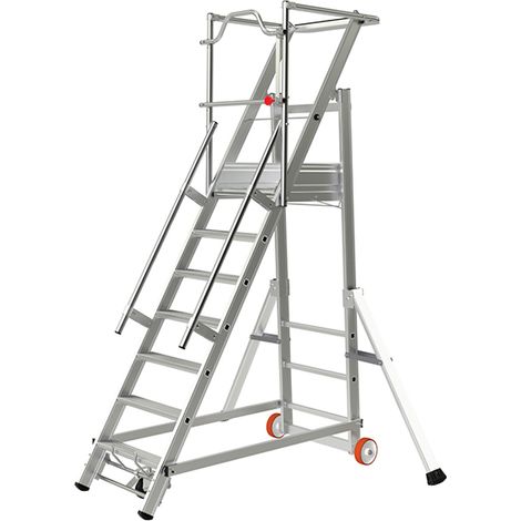 Scaletta 5 gradini - altezza max di lavoro 3.10m - 2271105 (1/4)