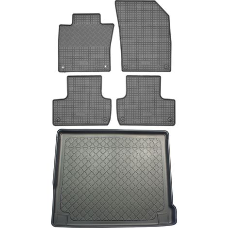 Volvo XC60 II / XC60 T8 SUV (5-Türer) ab 07.2017 / 01.2018 SET – Gummifußmatten + Kofferraummatte (1/5)