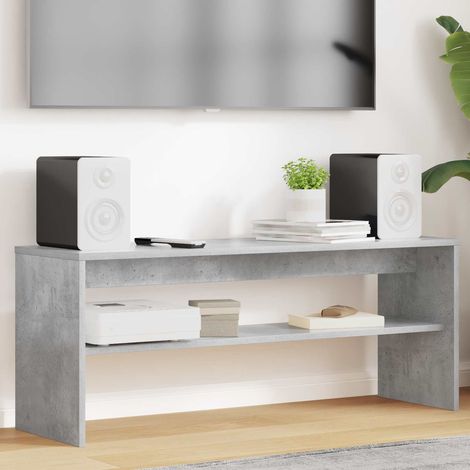 Mueble de TV Gris Concreto 100 x 30 x 40 cm