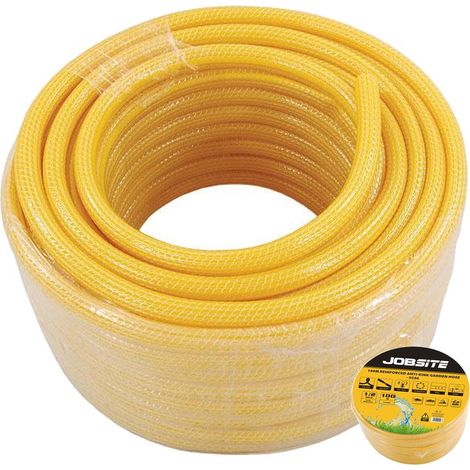 Neilsen Reinforced PVC Rubber Anti Kink Garden Water Hose Pipe 100m 1/2"