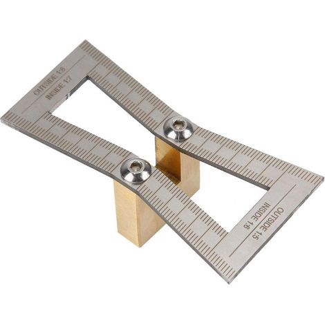 Gabarit En Queue d'Aronde - Règle De Jauge En Queue d'Aronde En Acier Inoxydable - Outil De Mesure De Règle De Jauge En Queue d'Aronde (1/5)