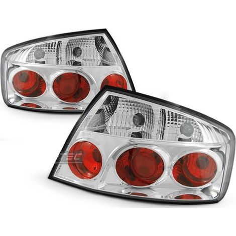 Paire de feux arriere Peugeot 407 04-11 chrome-27336240