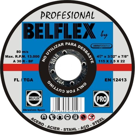 Disco FL/TGA A30RBF FL/TGA 115X2.5X22 A30RBF
