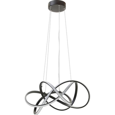 Suspension design LED - L.53 x H.116 cm - Noir - ORUMA (1/5)