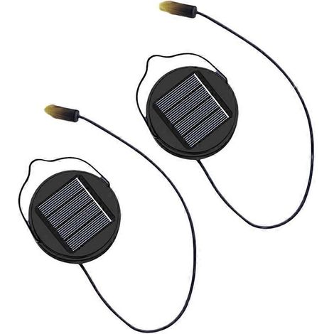 Lot de 2 lampes solaires de rechange 600 mAh pour lanternes d'extérieur, étanches, pour jardin, cour, cadeaux d'anniversaire à faire soi-même [HK]-AquaForge (1/5)
