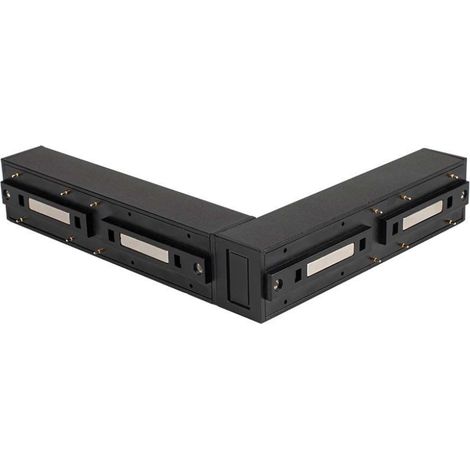 Conector en forma de L V-TAC para riel magnético, color negro
