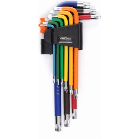 Jeu de 9 clés Torx Allen colorées. KD11930 (1/5)