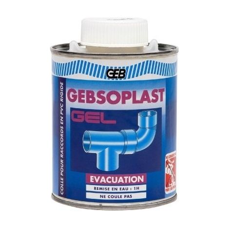 Colle gel pvc  boîte + pinceau 500 ml