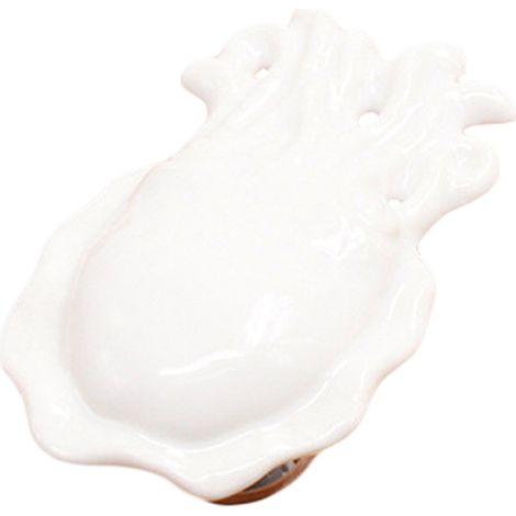 Octopus Shape Ceramic Door Knob Drawer Cupboard Wardrobe Furniture Pull Handle (White) (1/2)