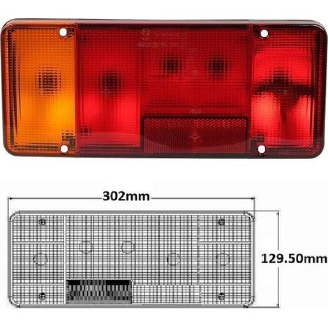 Feu de lunette arrière gauche Iveco Daily EuroCargo, Fiat Ducato, Peugeot Boxer, Renault Master Mascott, Citroen Jumper  7984016