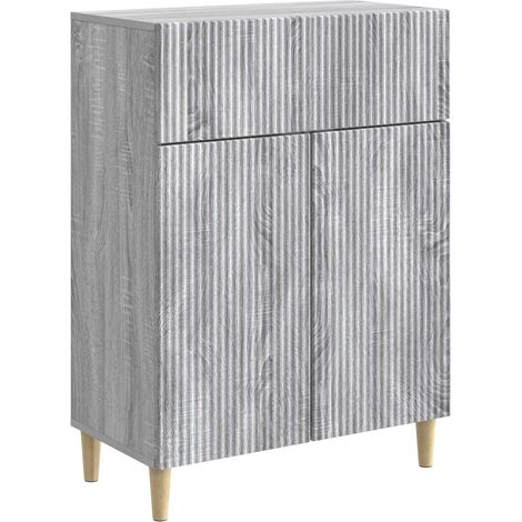 Sideboard Graues Sonoma 66 x 34,5 x 90 cm Holzwerkstoff vidaXL