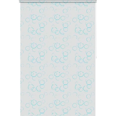 Tenda a rullo  Tenda avvolgibile per Doccia 140x240 cm con Motivo a Bolle (1/4)