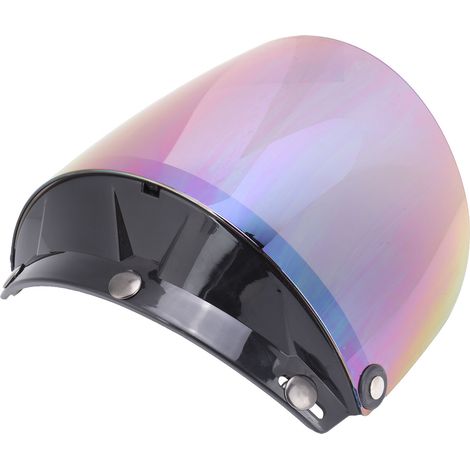 Casque moto lentille bouton métallique amovible protection UV réglable visière moto éblouissante (1/5)