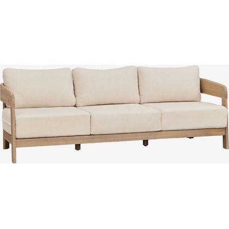 SKLUM Uleno 3-Sitzer-Gartensofa aus Akazienholz Helles Akazienbraun (1/5)