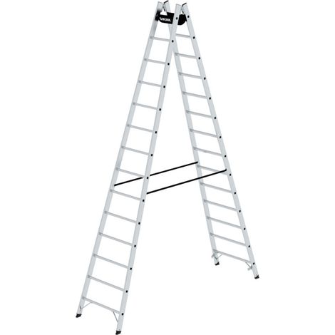 MUNK Sprossenstehleiter 2x14 Sprossen (1/5)