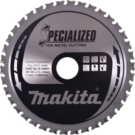 MAKITA B-33423 Specialized for Metal 185mm x 30mm x 38T