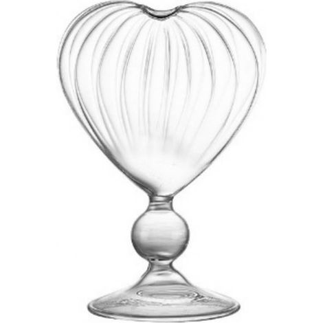 Verre À Vin En Verre - Forme De Cœur - 310 ml - Pour Vin Rouge Cocktail Champagne - Idéal Pour Maison Bar Hôtel - 2 Pièces (1/3)