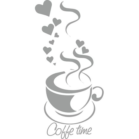ADESIVI DA CUCINA adesivo tazza da caffè cuore 100 x 50cm G266074 (1/2)