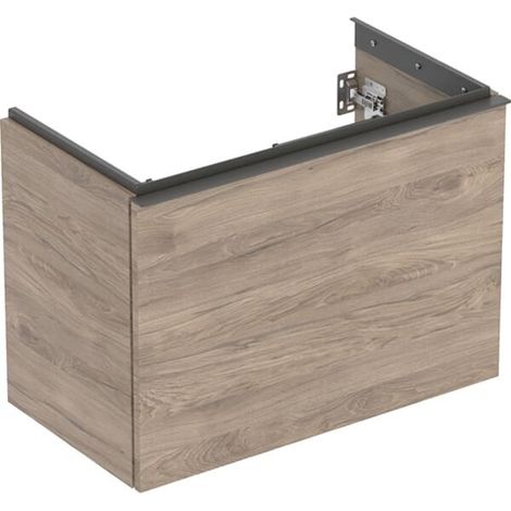 GE Acanto US pour WT B : 75 cm, 1 tiroir, 1 tiroir intérieur, finition vernie, Noyer