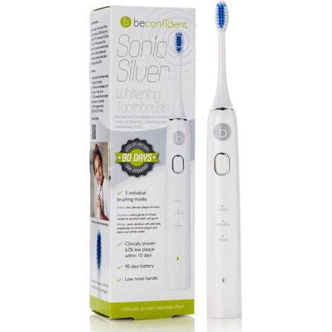 Brosse à dents électrique Beconfident Sonic Silver Silver