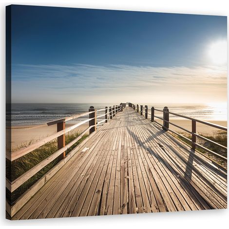 Quadro su tela, Spiaggia Mare Natura - 50x50 (1/5)