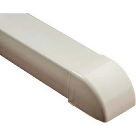 Mc Distribution – Embouts de goulotte PVC 110mm – Antichoc et résistant au feu – Finition soignée pour installation électrique – Accessoire goulotte électrique