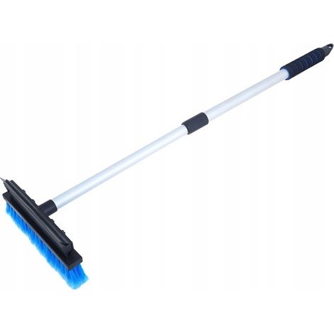 Bürste und Abzieher mit Teleskopstiel, Fensterglasreiniger 90 cm