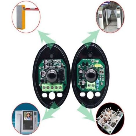 1pcs Photocellule pour motorisations paire de photocellules infrarouges universelles pour portails extérieurs (1/4)