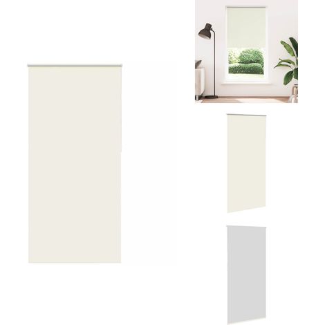 Store enrouleur occultant blanc cassé 105x210 cm largeur tissu - Store Enrouleur - Stores Enrouleurs - Store De Jour Et De Nuit - Store Occultant (1/5)