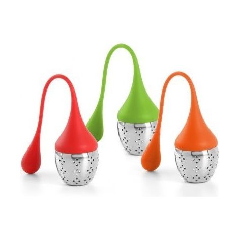 Filtro per Tè Tisane CuociTe' in Acciaio Inossidabile e Silicone 3 Colori