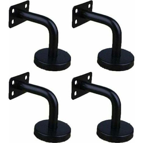 4 Pièces Acier Inoxydable Supports de Main Courante pour Fixation Murale Supports de Rail d'escalier pour Rampe Escalier Support Mural de Garde-Corps (1/4)