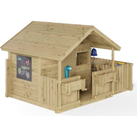 Casetta per Bambini in Legno Fungoo Sunny Bandcore – Gioco da Giardino (1/5)