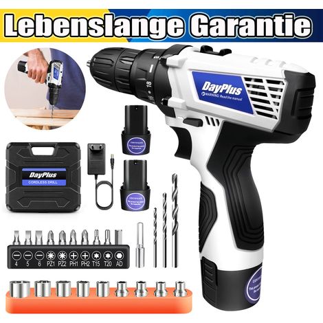 Ensemble de tournevis sans fil 45nm foret sans fil foret sans fil foret sans fil Batterie(2X)