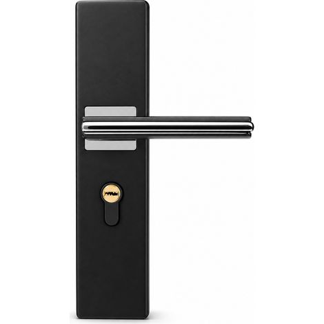 Serratura magnetica per porta in alluminio nero per camera 50 mm (1/5)