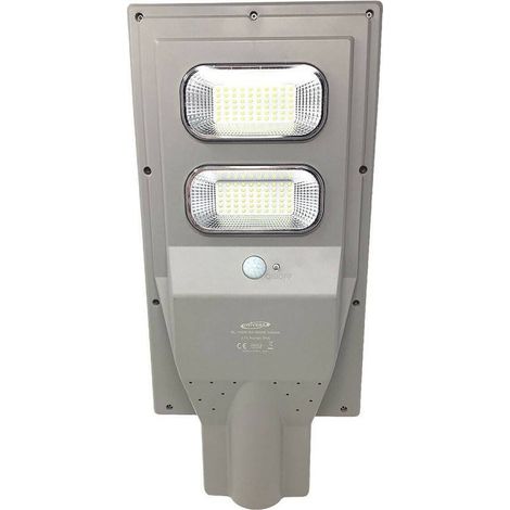 TRADE SHOP - Faro Stradale Led Solare 100 W Luce 6500k Lampione Sensore Movimento Sl-100w-ss - (1/5)