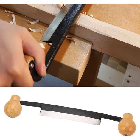 racloir à main, racloir à main, couteau plat, rabot droit à deux poignées, coupe-écorce, outils de rabotage pour le bricolage (1/5)