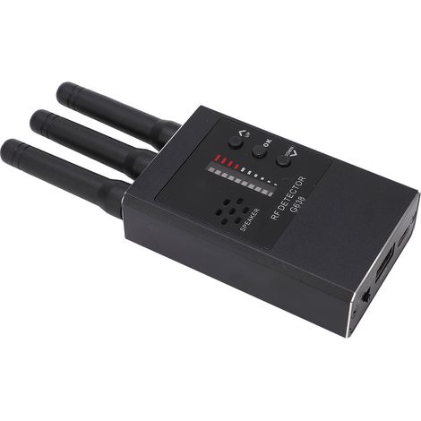Détecteur de bugs sans fil, localisateur de caméras cachées, scanner RF noir pour domicile, bureau, voiture (1/5)