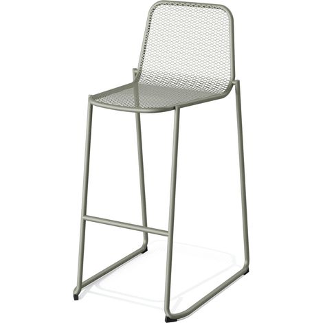 Tabouret de Bar Empilable en Métal Mase - Lot de 4 - Veba