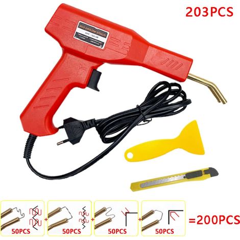 Pistolet de soudage pour réparation de pare-chocs de voiture, kit de réparation de pare-chocs, machine à souder en plastique, flambant neuf-DOU