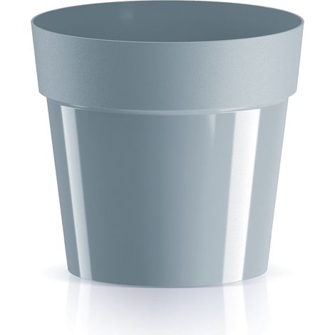 Maceta CUBE BASIC , dimensiones (mm) 124x124x114, color Gris claro