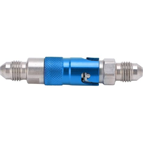 Adaptateur de raccord à dégagement rapide pour liquide de frein de moto, en acier inoxydable, bleu universel (1/5)