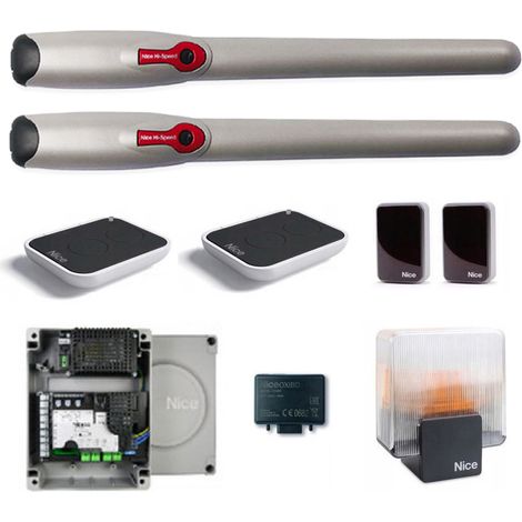 Kit d'automatisation pour portail battant haute vitesse NICE WINGO 3524 HS WINGO3524HSKCE