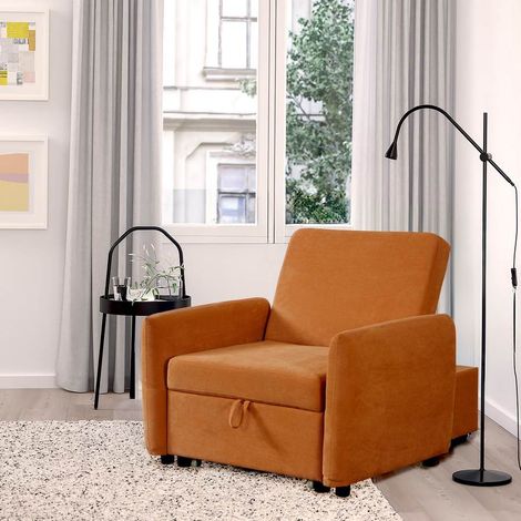 Poltrona letto arancio 95x107x87cm - Oulida (1/4)